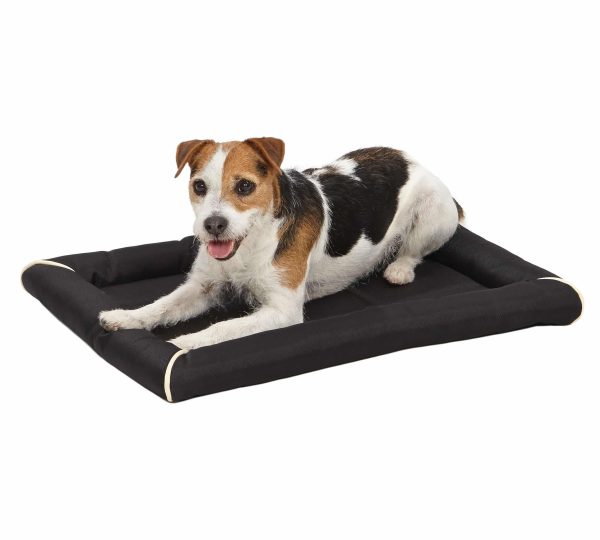 Black MAXX Ultra-Durable Bed With Dog