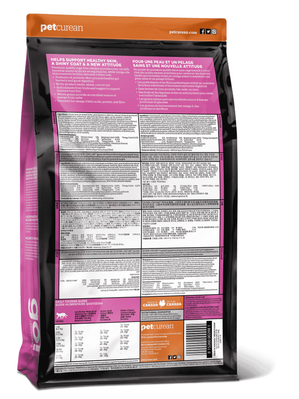 GO! Skin & Coat Cat Chicken Back of Bag