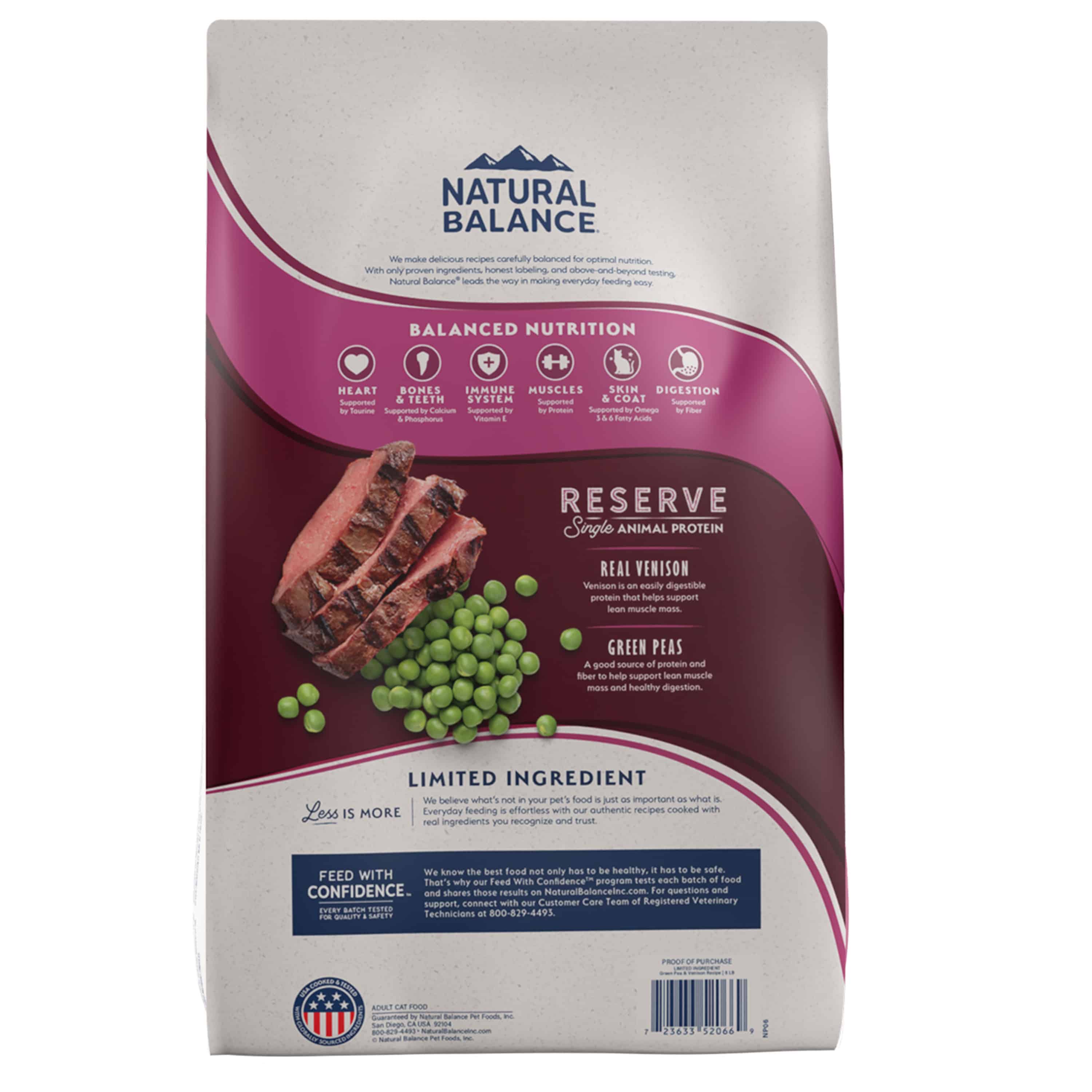 Natural Balance Cat Reserve Green Pea & Venison Formula