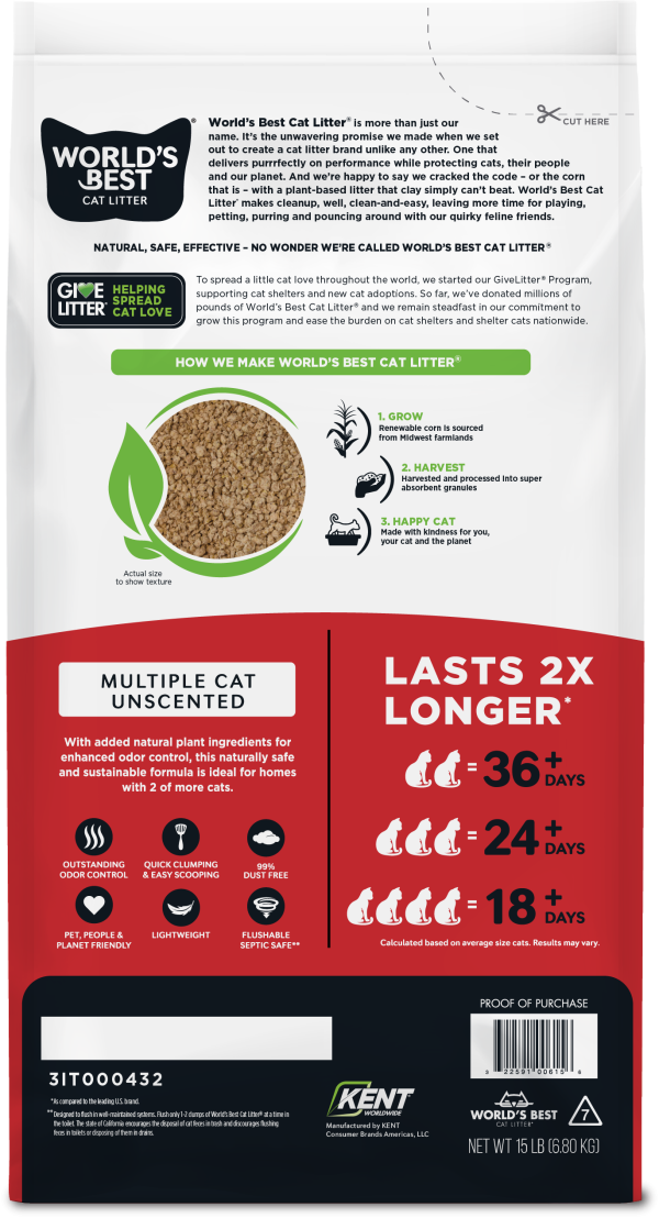 Worlds Best Multicat 15lb Back