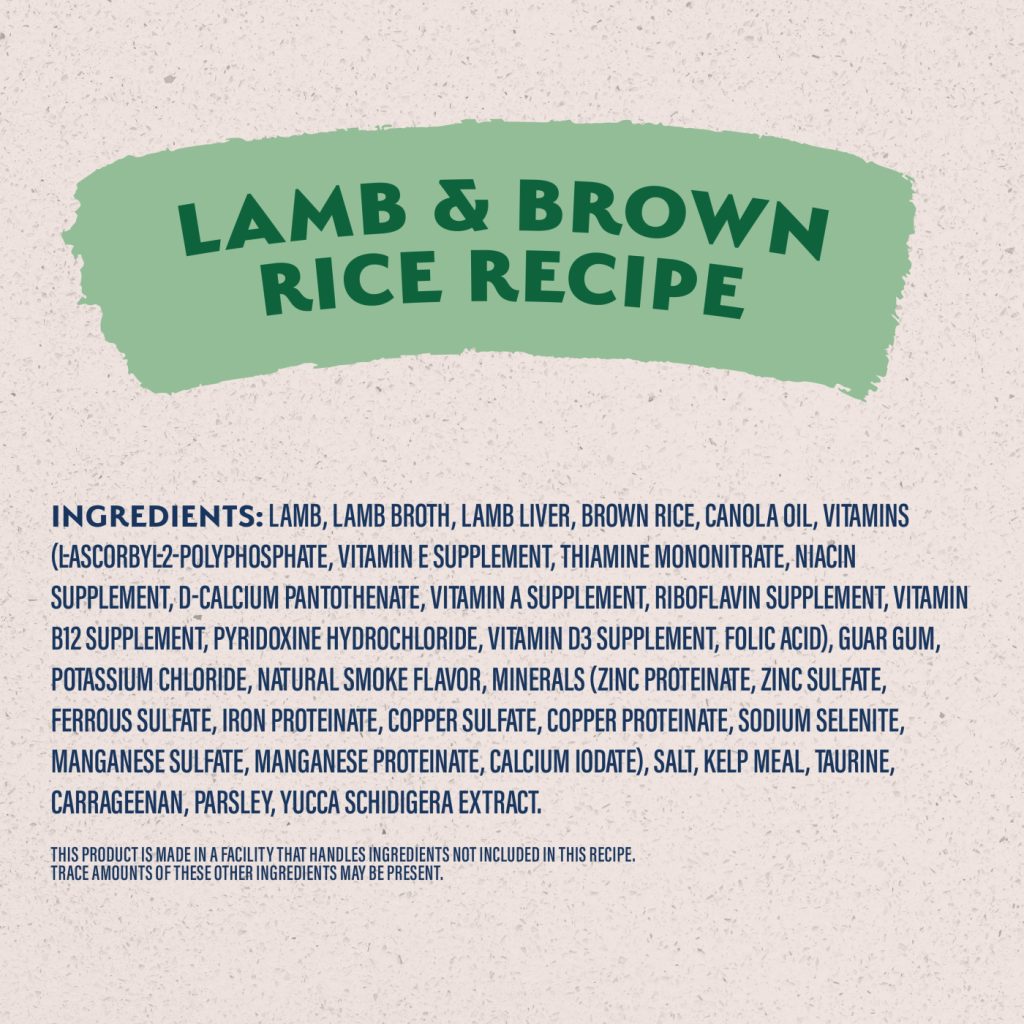 Natural Balance Dog LID Lamb & Brown Rice