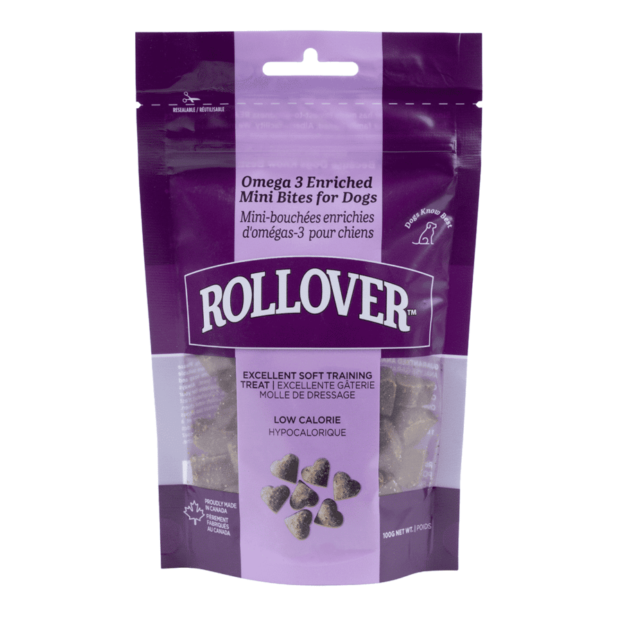Rollover Pork Mini Bites Dog Treats