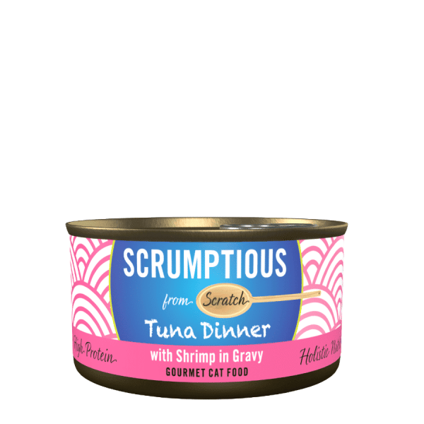 Scrumptious from Scratch Cat Tuna Dinner with Shrimp & Gravy