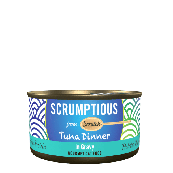 scrumptious tuna dinner in gravy cat food