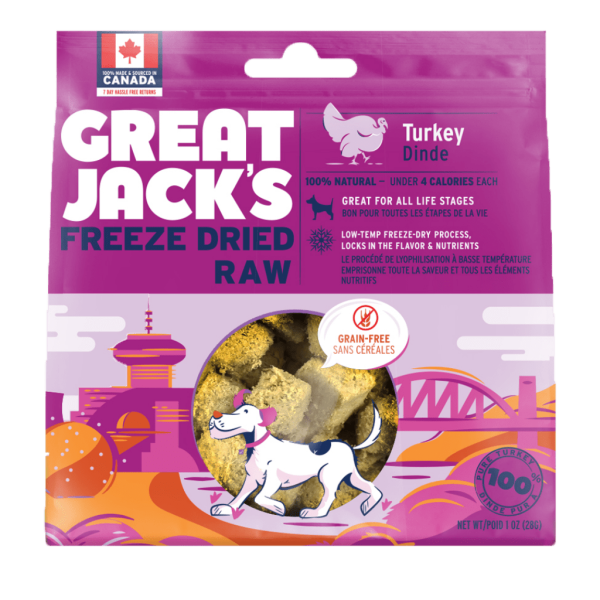 Great Jacks freeze dried turkey treats pet food n more