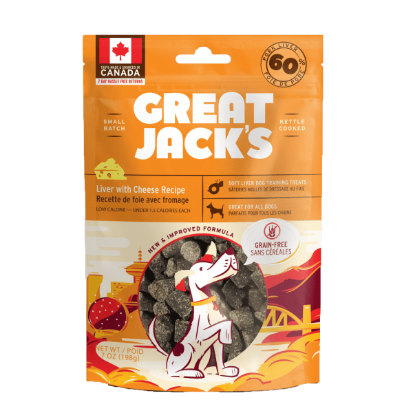 Great Jack's Liver & Cheese Dog soft chew treats Pet Food 'N More
