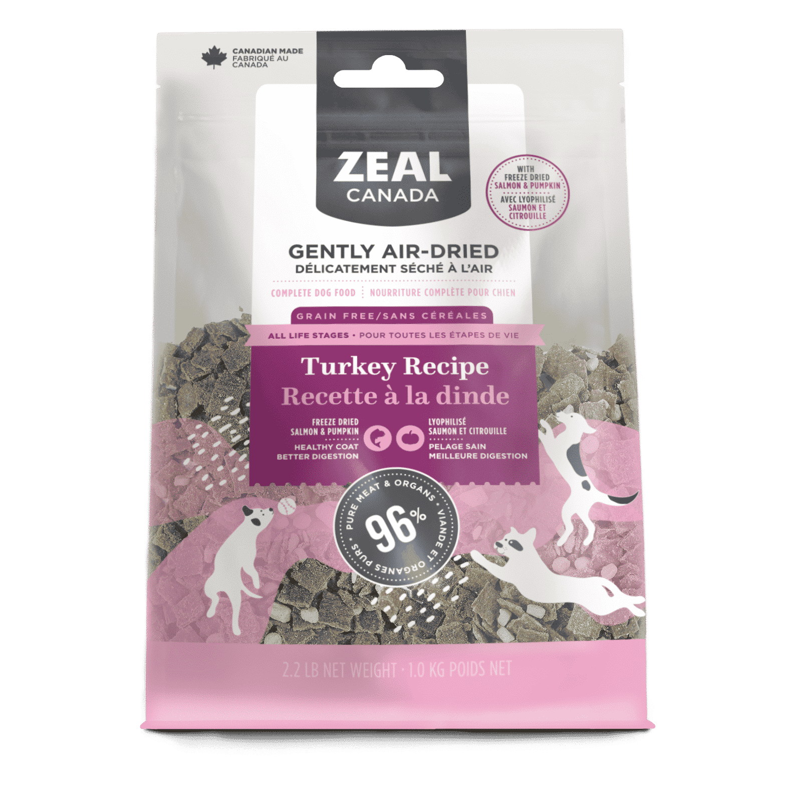 Zeal Dog AirDried Turkey with Salmon & Pumpkin Recipe
