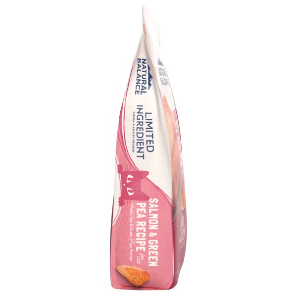 Natural Balance Salmon & Green Pea Cat Side of bag