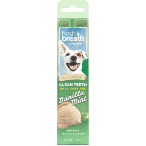 Vanilla Mint Clean Teeth Gel for Dogs 2oz Front