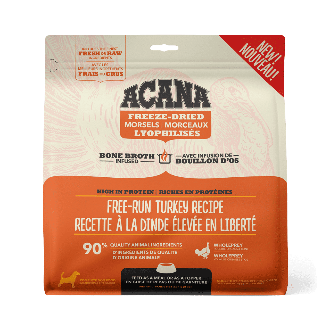Acana Dog Freeze Dried Turkey Morsels 8oz Pet Food 'N More