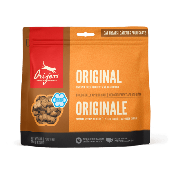 NS ORIJEN Cat Treats Original Front 35g Orijen Original Freeze-Dried Cat Treats 35g