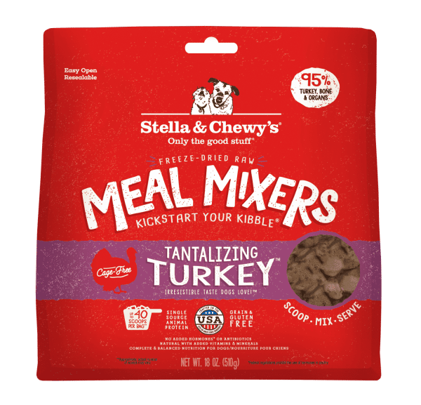 18oz_Front_MM_Turkey_FDTM-18 Stella & Chewy's Freeze Dried Turkey Mixers