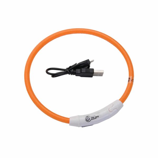 USB Light-Up Neck Ring Orange