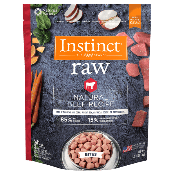 Instinct Dog Raw Frozen Beef Bites