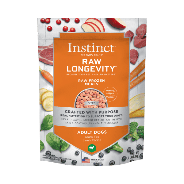 Instinct Dog Raw Longevity Frozen Lamb Bites 4 lb