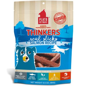 Plato Thinkers Salmon Meat Stick Dog Treats 184g