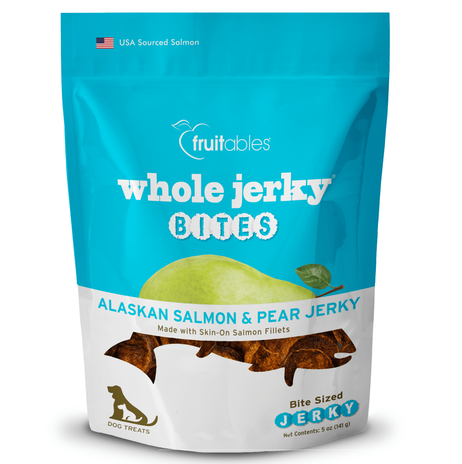 Fruitables Salmon & Pear Jerky Bites Pet Food 'N More