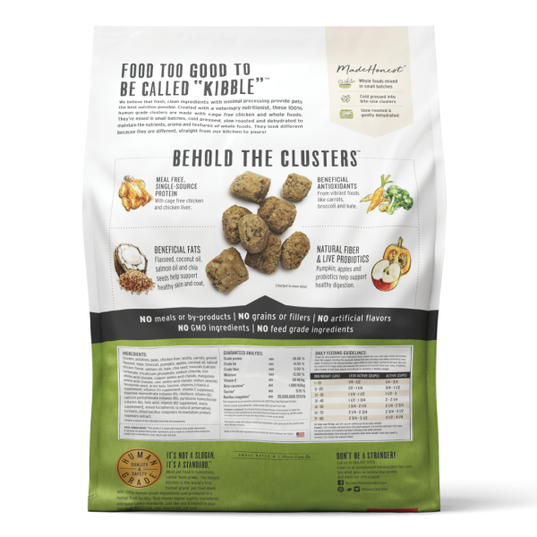 The Honest Kitchen Grain Free Chicken Clusters 20lb Back