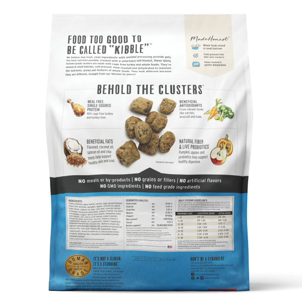 The Honest Kitchen Grain Free Turkey Clusters 20lb Back The Honest Kitchen Grain Free Turkey Clusters 20lb Back