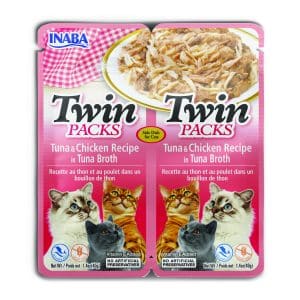 Inaba Twins Packs Chicken and Tuna in Tuna Broth Front of Package