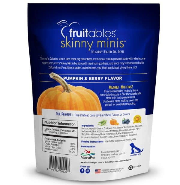 Fruitables Skinny Minis Pumpkin & Berry Flavor Back 5oz