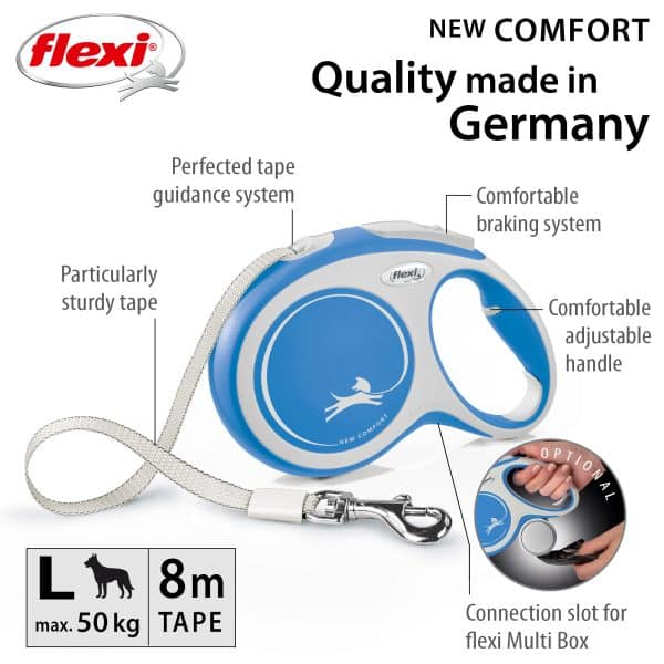 Flexi Comfort Tape 8 M Blue Informational Flexi Comfort Tape 8 M Blue Informational