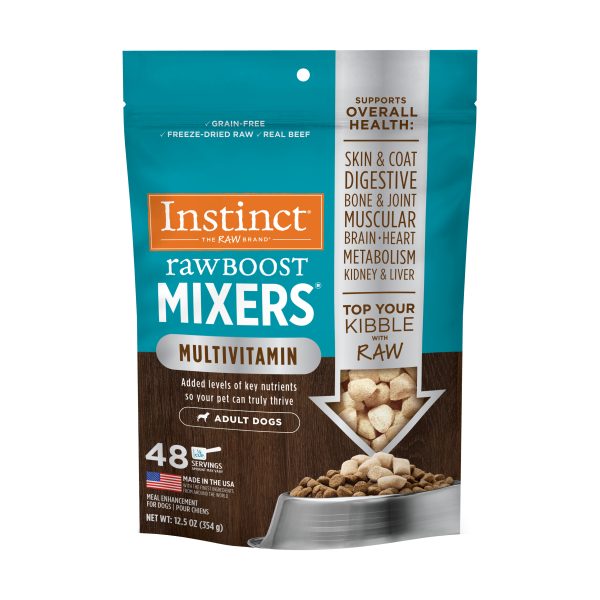 Instinct Dog Freeze-Dried Raw Boost Mixers Multivitamins Large