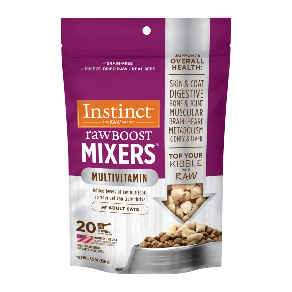 Instinct Cat Freeze-Dried Raw Boost Mixers Adult Multivitamins Bag Front