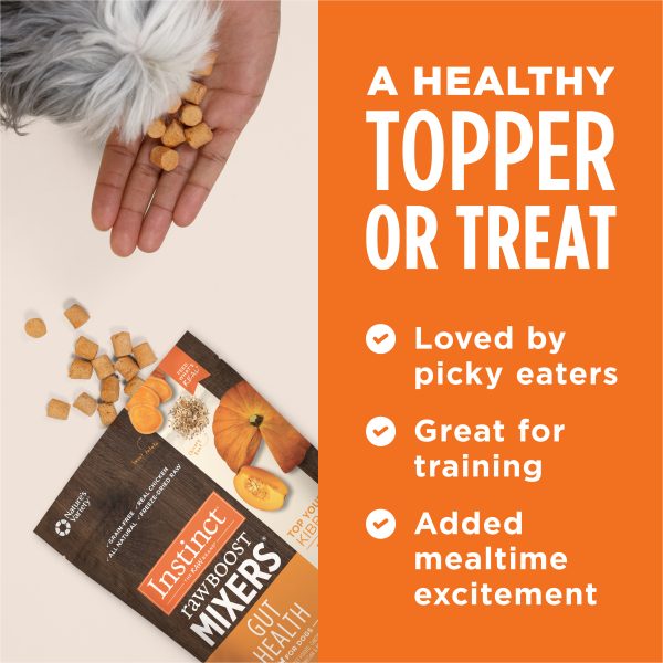 Instinct Dog Freeze-Dried Raw Boost Mixers Gut Health Recipe