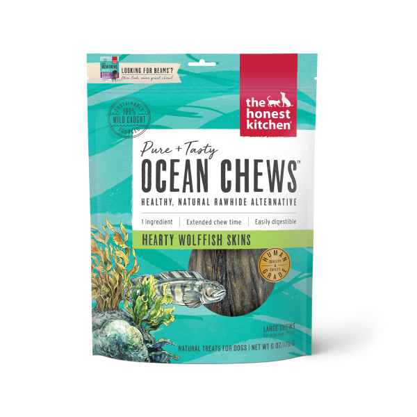 Honest Kitchen Ocean Chews Hearty Wolffish Skins 6oz