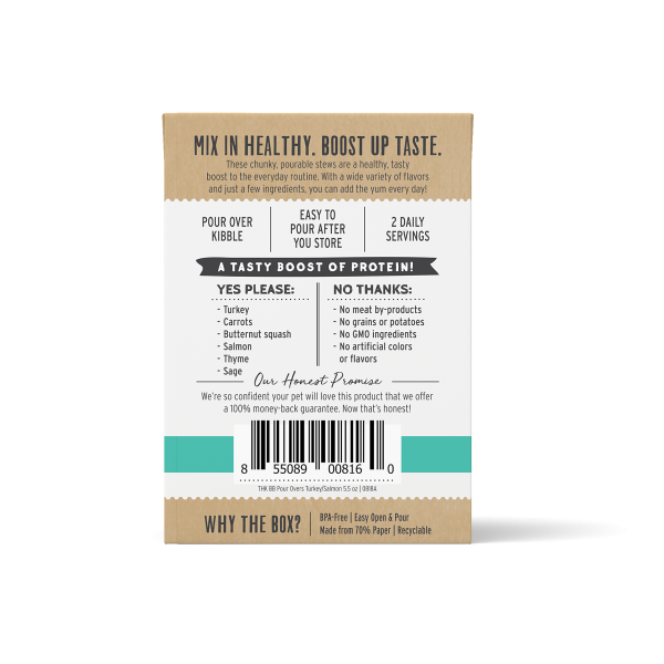 THK-PourOvers_BoneBroth-Turkey&Salmon-5.5oz-Web-Back Honest Kitchen Bone Broth Pour Overs Turkey & Salmon Stew 156g