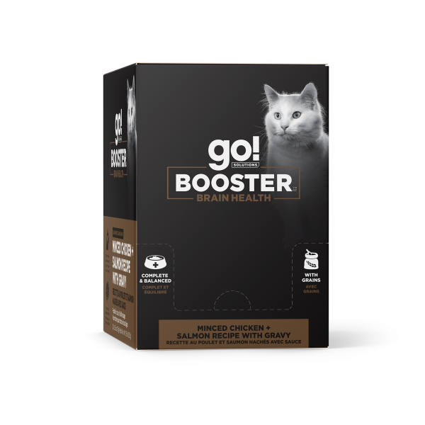 Go! Solutions Cat Booster Brain Health Minced Chicken & Salmon 71g Case