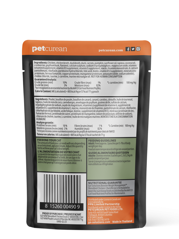 Go! Solutions Cat Immune Health Tuna Pate 70g Back