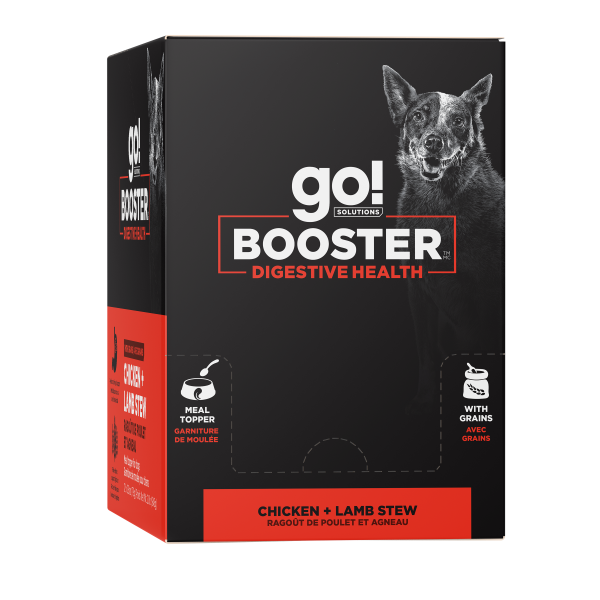 Go! Solutions Dog Booster Digestive Health Chicken & Lamb Stew 79g Case