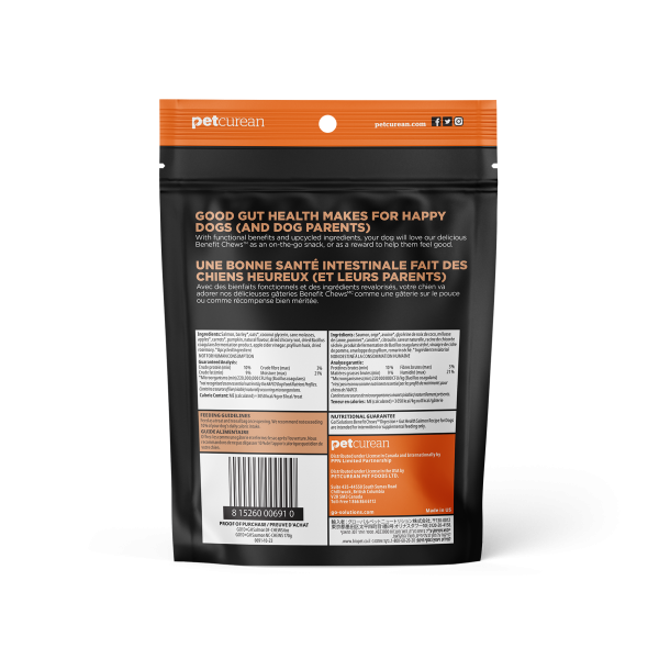 Go! Solutions Dog Benefit Chews Digestion & Gut Health Salmon Recipe 170g Back