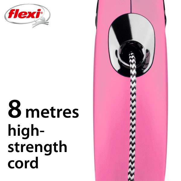 Flexi Leash Classic Cord Pink 8m Info Flexi Leash Classic Cord Pink 8m Info