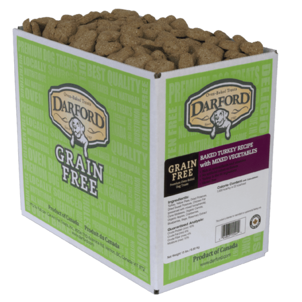Darford Dog Turkey & Mixed Vegetables Treats 15lb