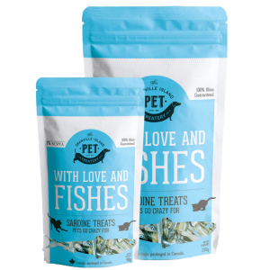 With love and fishes dried sardine treats Pet Food 'N More
