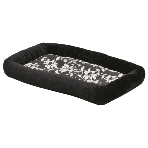 Quiet Time Sofia Bolster Black Floral Crate Pad
