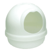 Petmate booda dome white-lg Petmate Booda Dome Litter Box, hooded, privacy