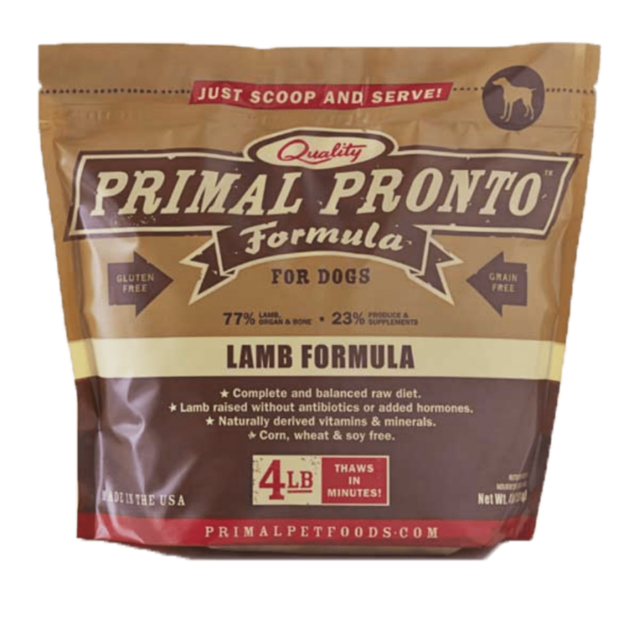 Primal Dog Raw Frozen Pronto Lamb Pet Food 'N More