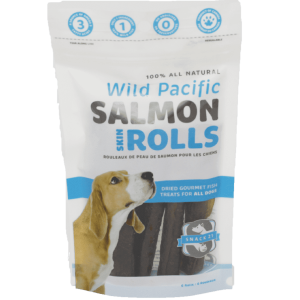 Snack 21 Salmon Skin Rolls Dog Treats
