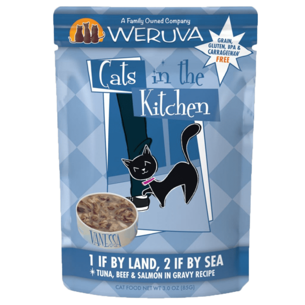 Weruva Cats in the Kitchen 1 if by Land 1 if by Sea-lg Weruva Cat Tuna Beef & Salmon cat Food